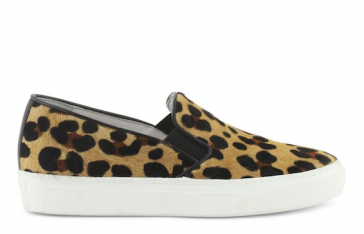 basket slip on leopard