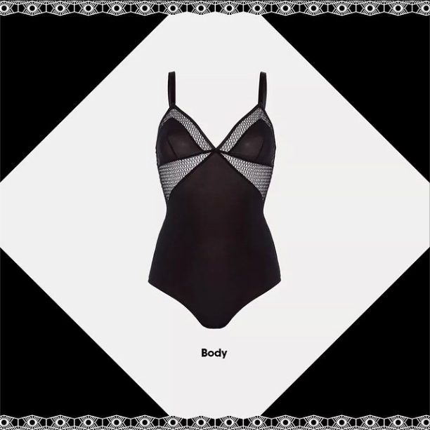 resille body princesse tam tam transparent noir hiver 2014 nouvelle collection lingerie
