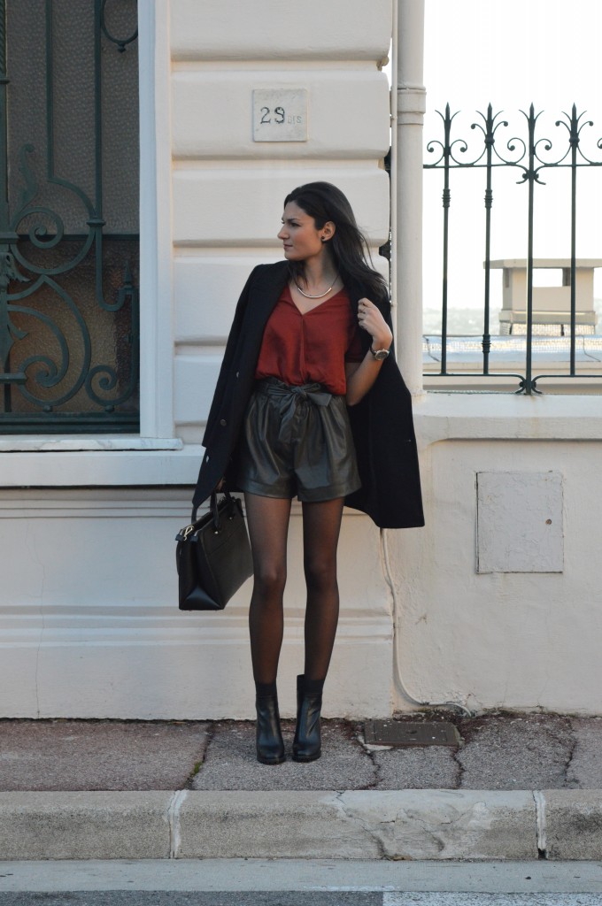 blog mode idée de look short en cuir