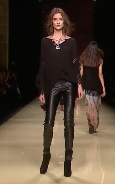 Inspiration cuir franges mange été 2015 tendance