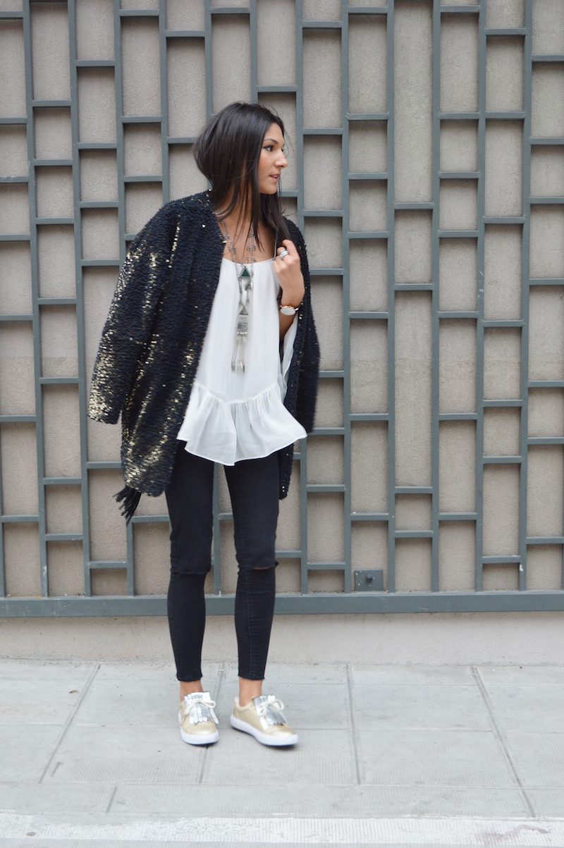 blog mode manteau paillettes