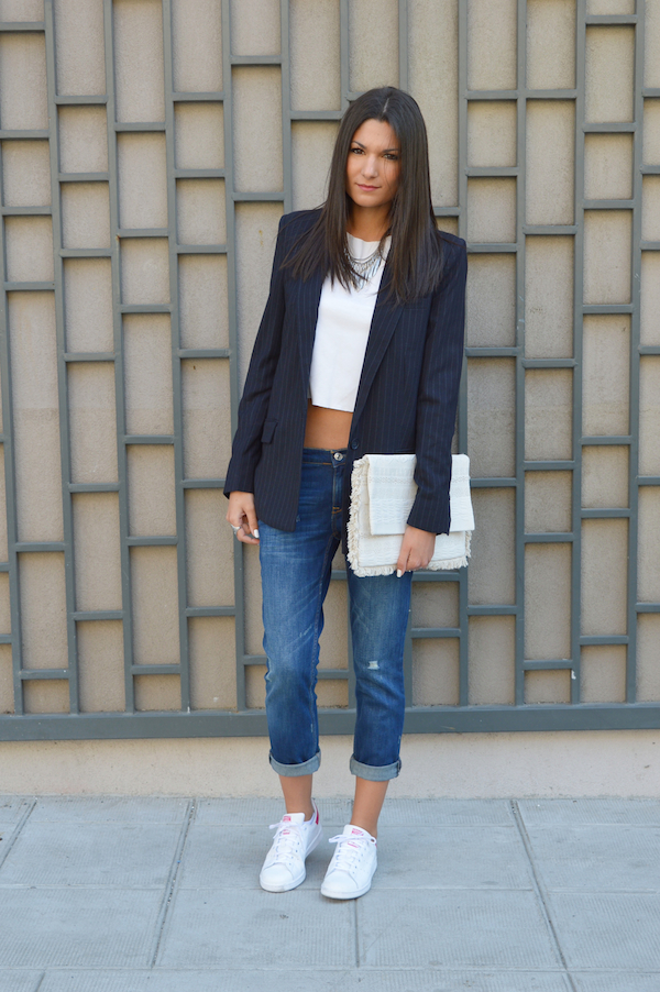 blog mode tendance 2015 blazer a rayures mango