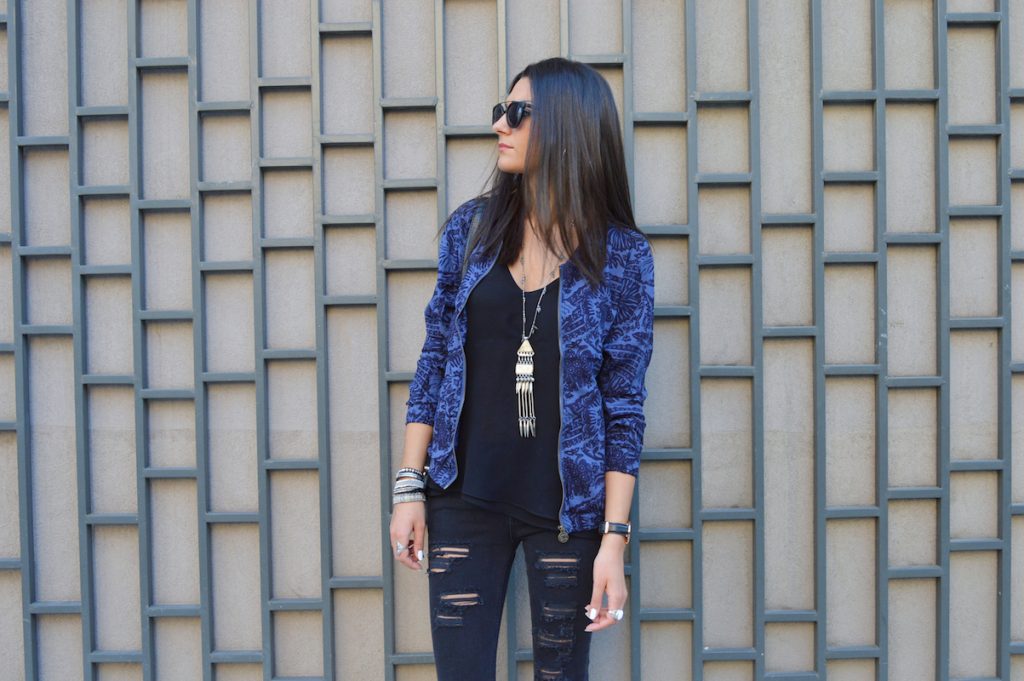 blogueuse mode bomber a fleurs