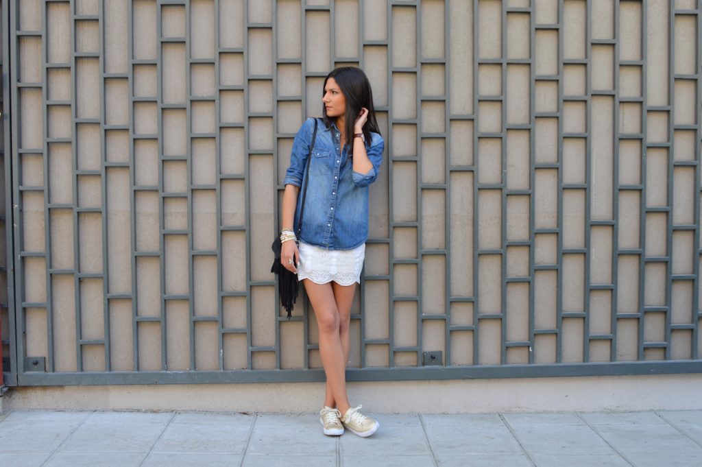 blogueuse mode chemise en jean