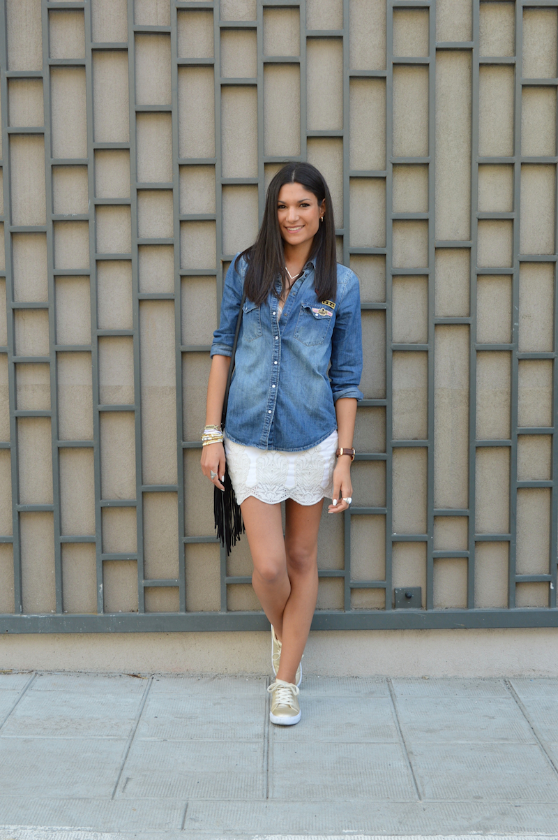 blogueuse mode tendance 2015 chemise en jean