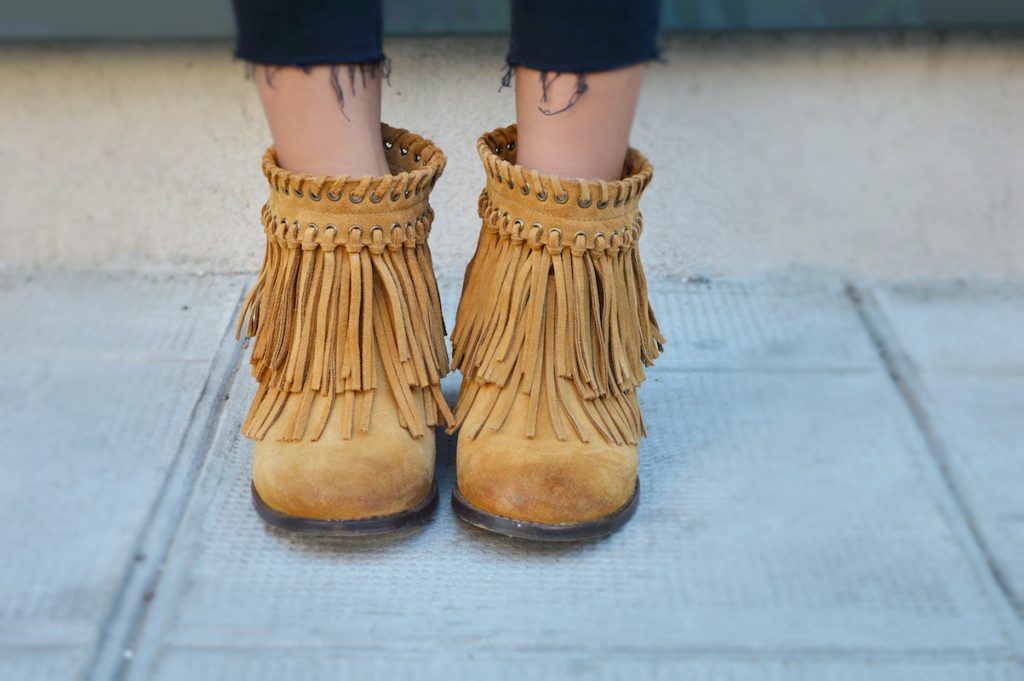 bottines a franges zara