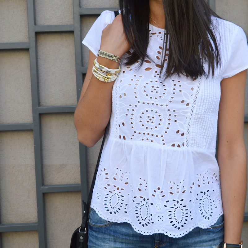 zara broderie anglaise top