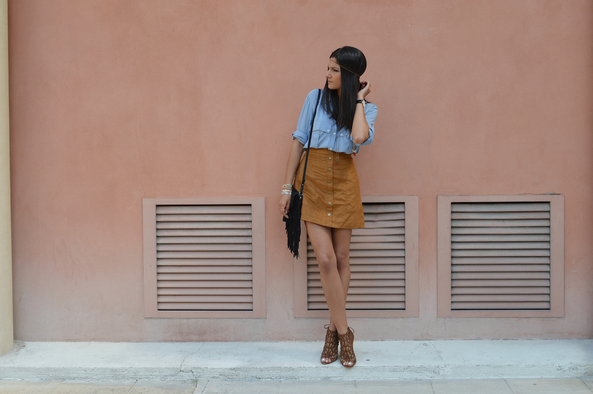 blog mode tendance été 2015 jupe en daim