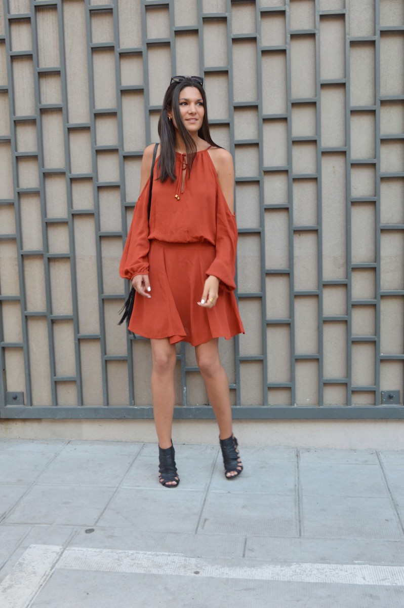 blog mode tendance robe rouille zara