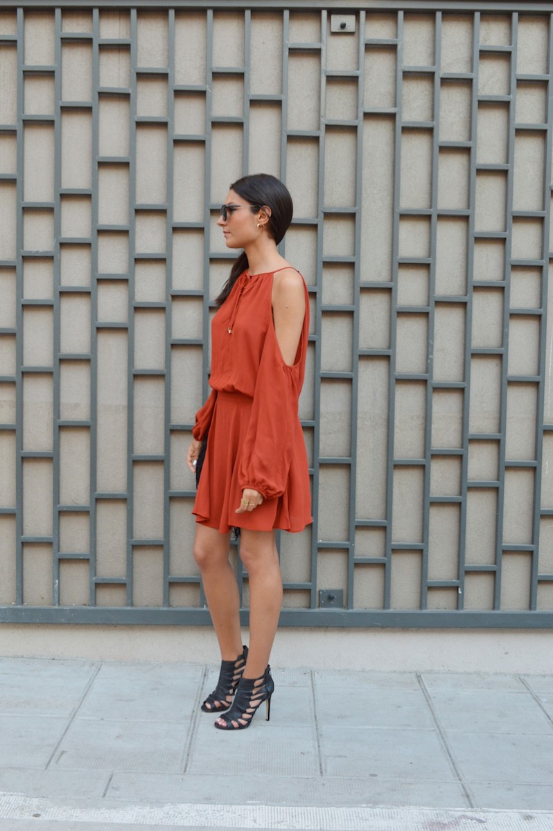 blogueuse mode 2015 robe rouille zara