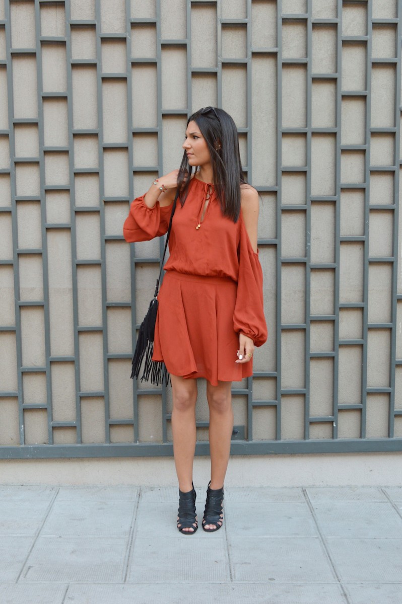 blogueuse mode robe rouille