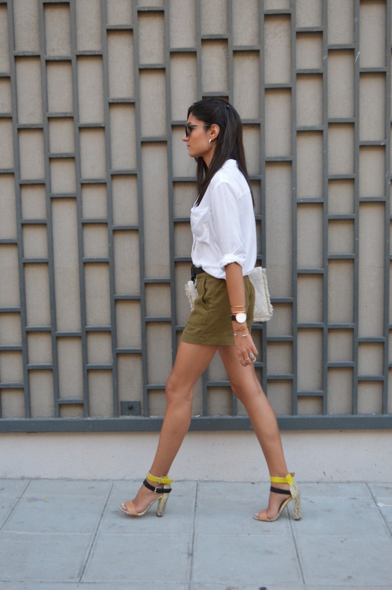 blog de mode short kaki 2015