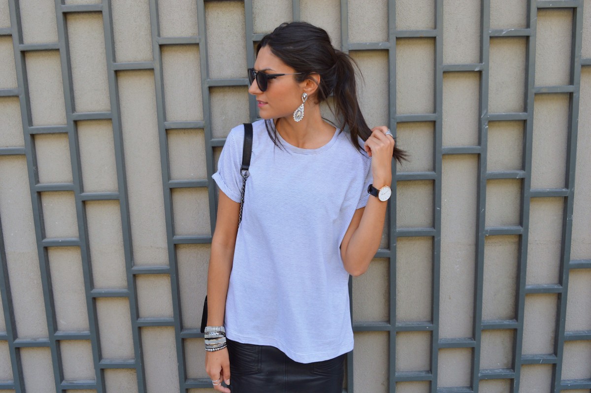 blog mode t-shirt rayé 2015 zara