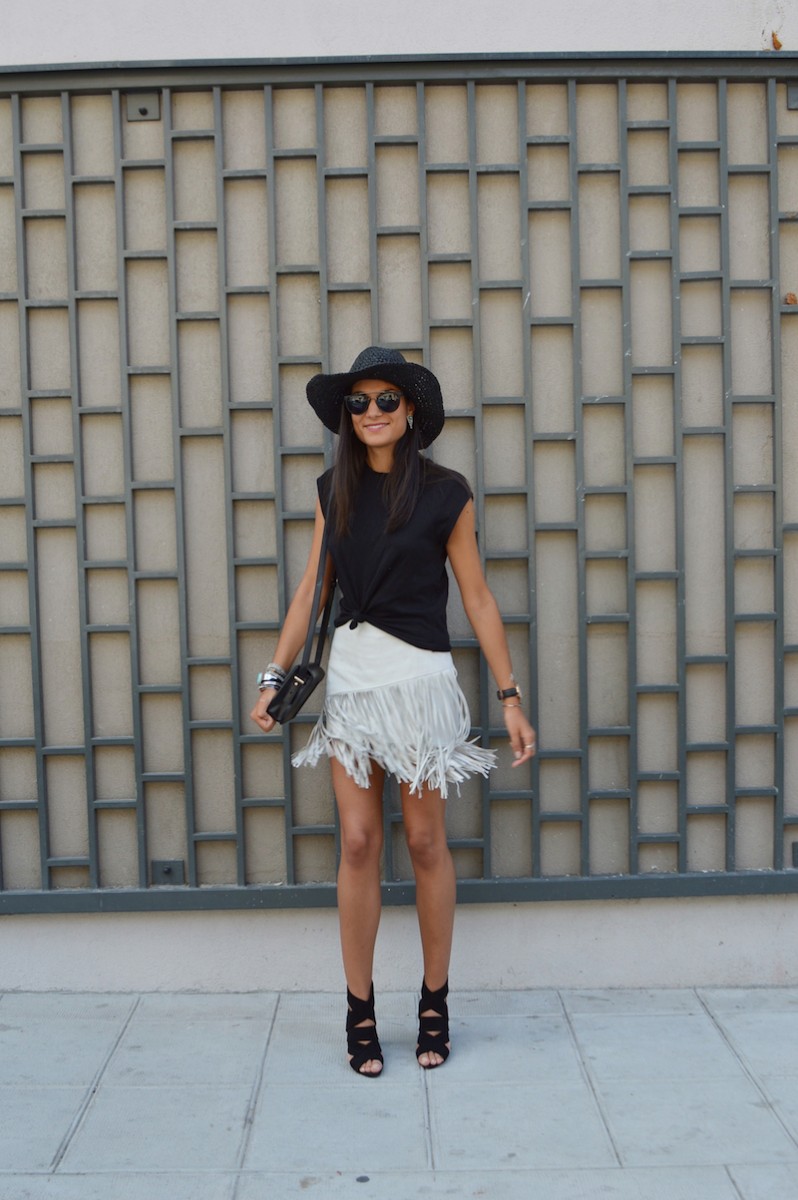 blogueuse mode jupe a franges zara