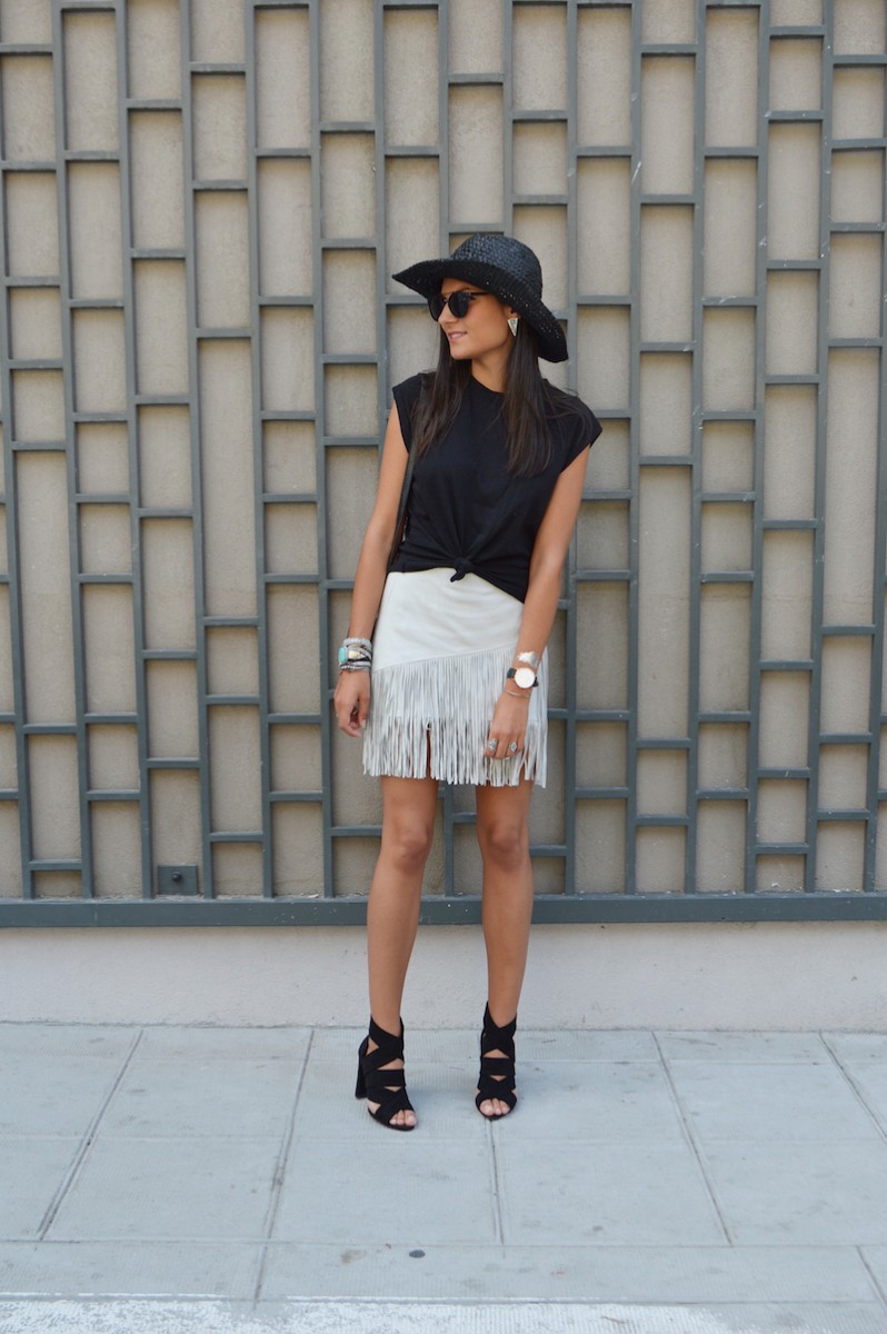 blogueuse mode tendance 2015 jupe a franges zara