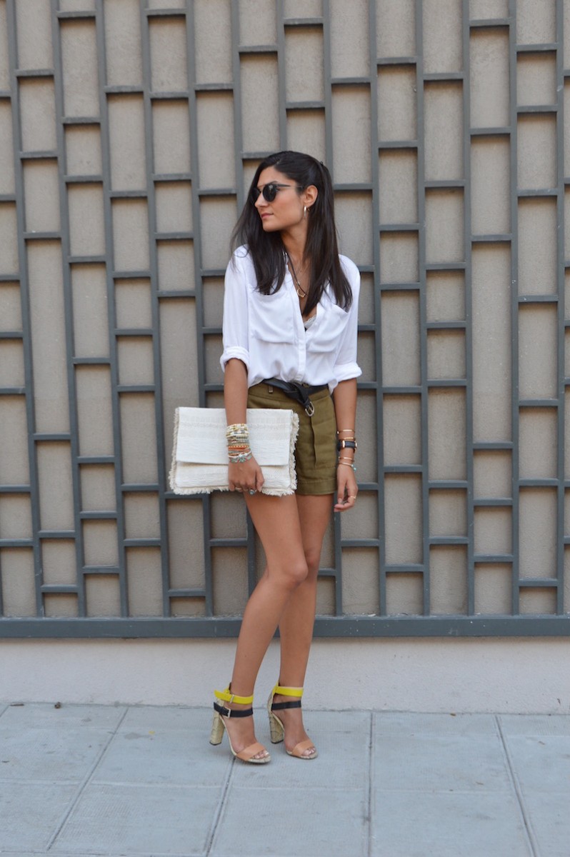 blogueuse mode tendance short kaki