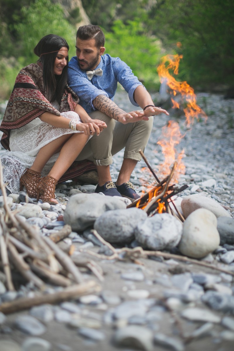 inspiration feu de camp mariage