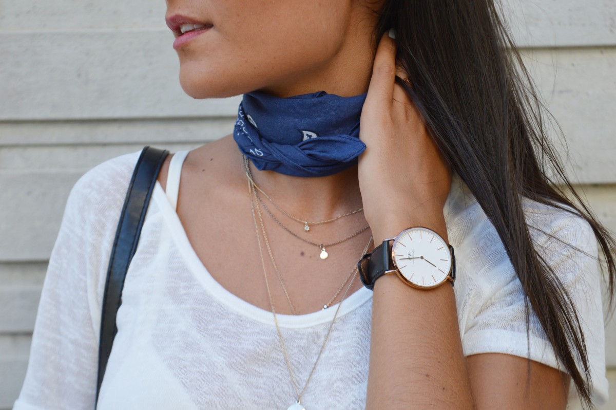 bandana autour du cou tendance