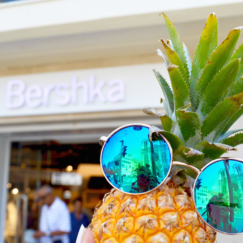 junesixtyfive pineapple sunglasses bershka