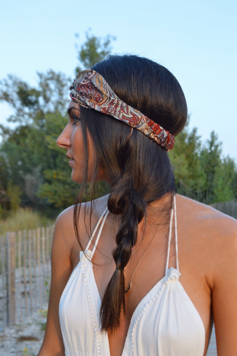 coiffure hippie chic