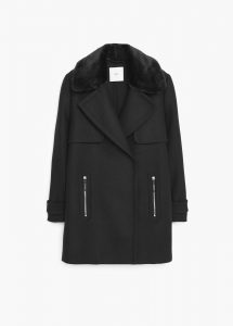 Manteau noir pas cher