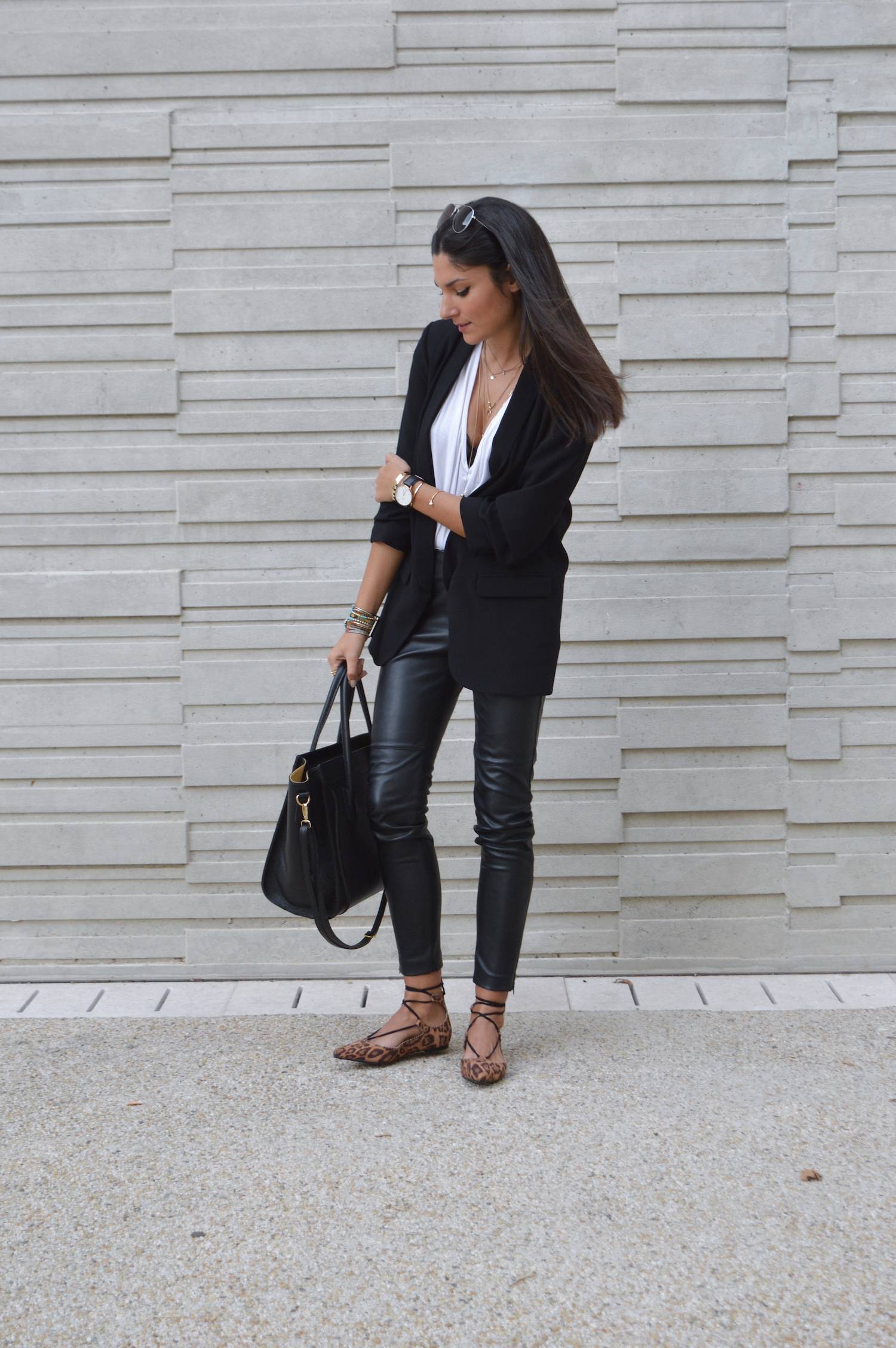 blazer noir blog mode