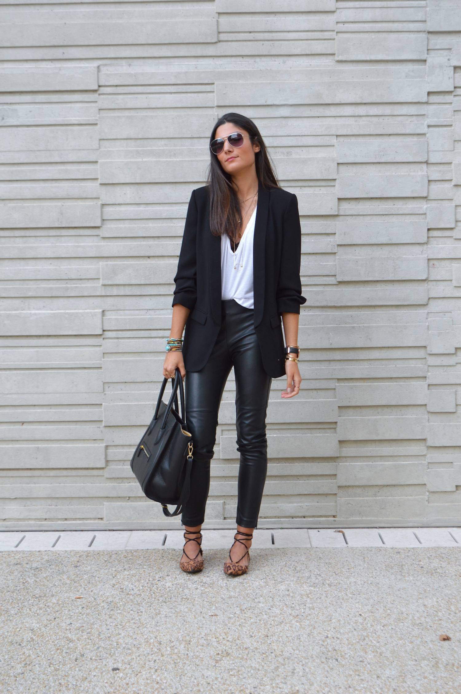 blazer noir zara