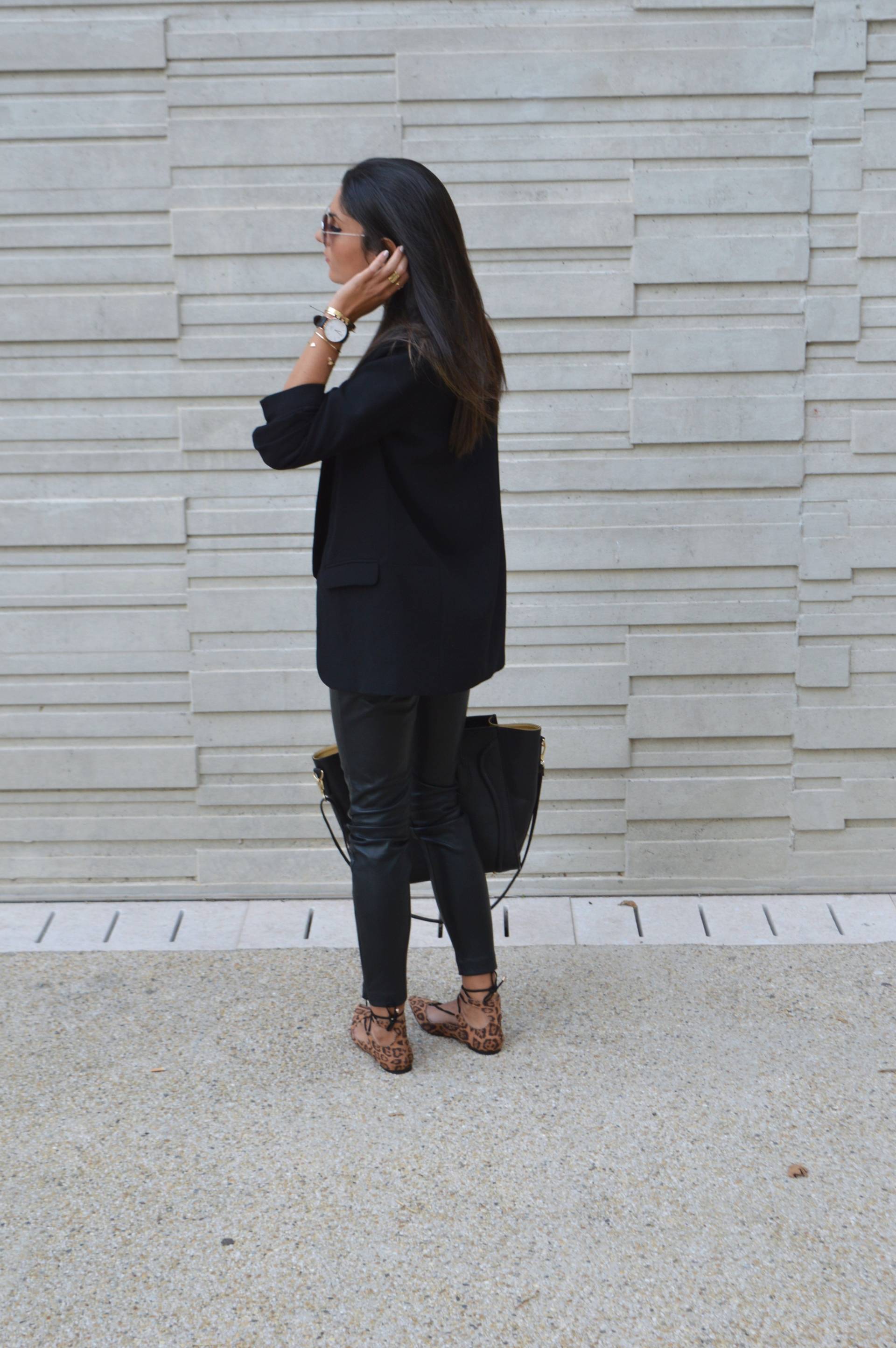 blog mode blazer noir zara