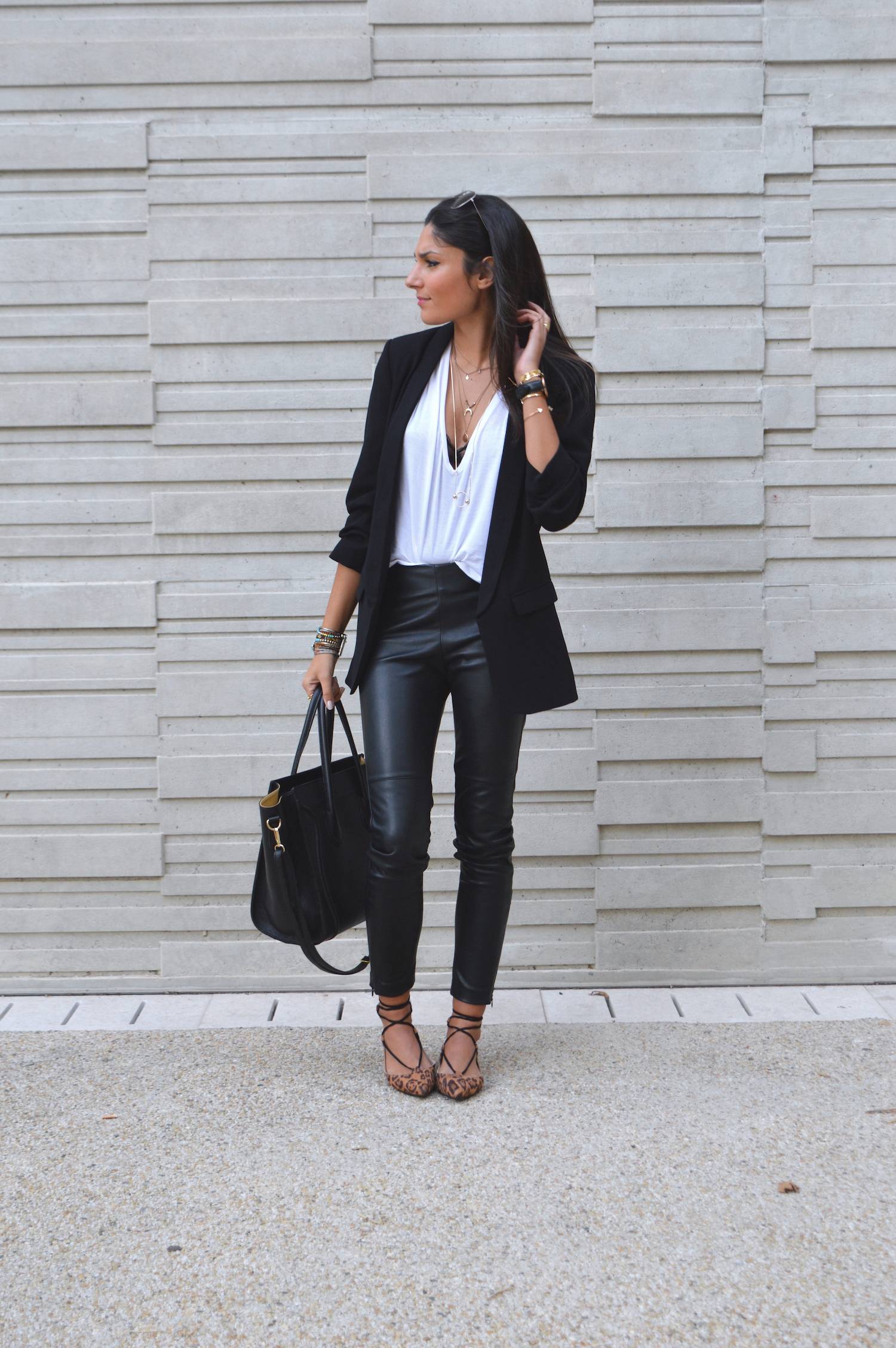 blog mode idée tenue pantalon cuir