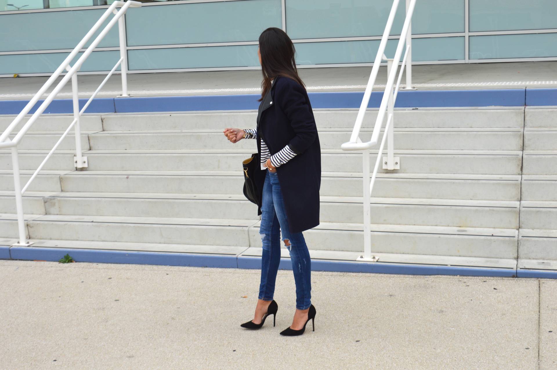 blog mode tendance manteau bleu marine