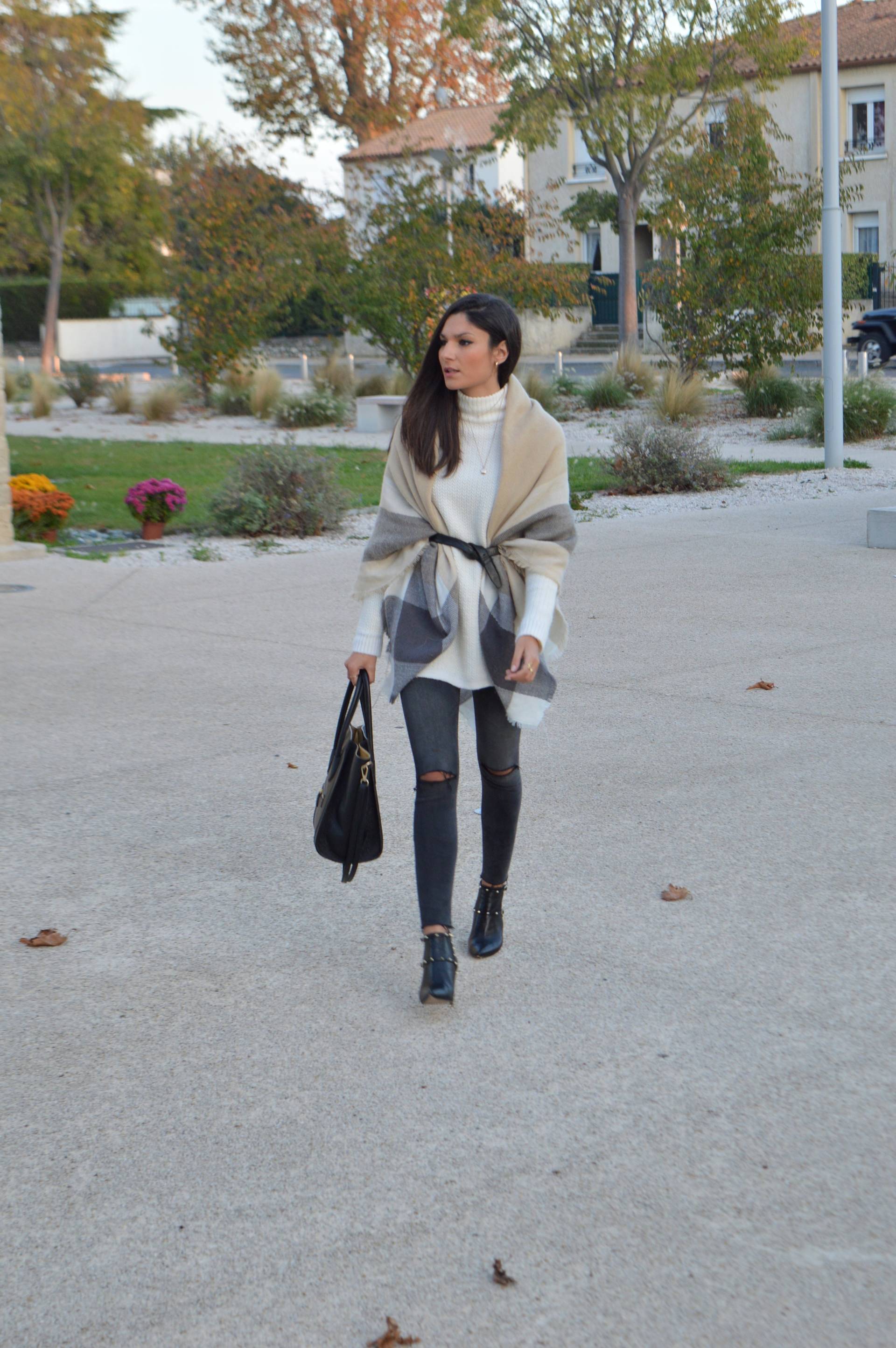 blog mode tendance poncho ceinture