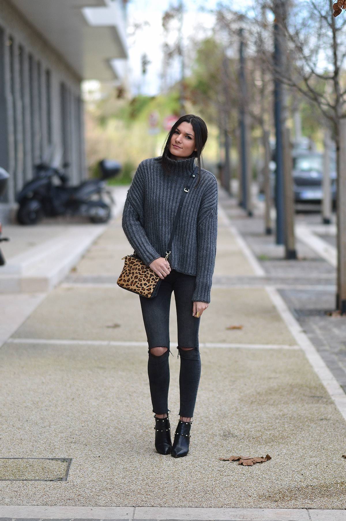 tendance total look gris