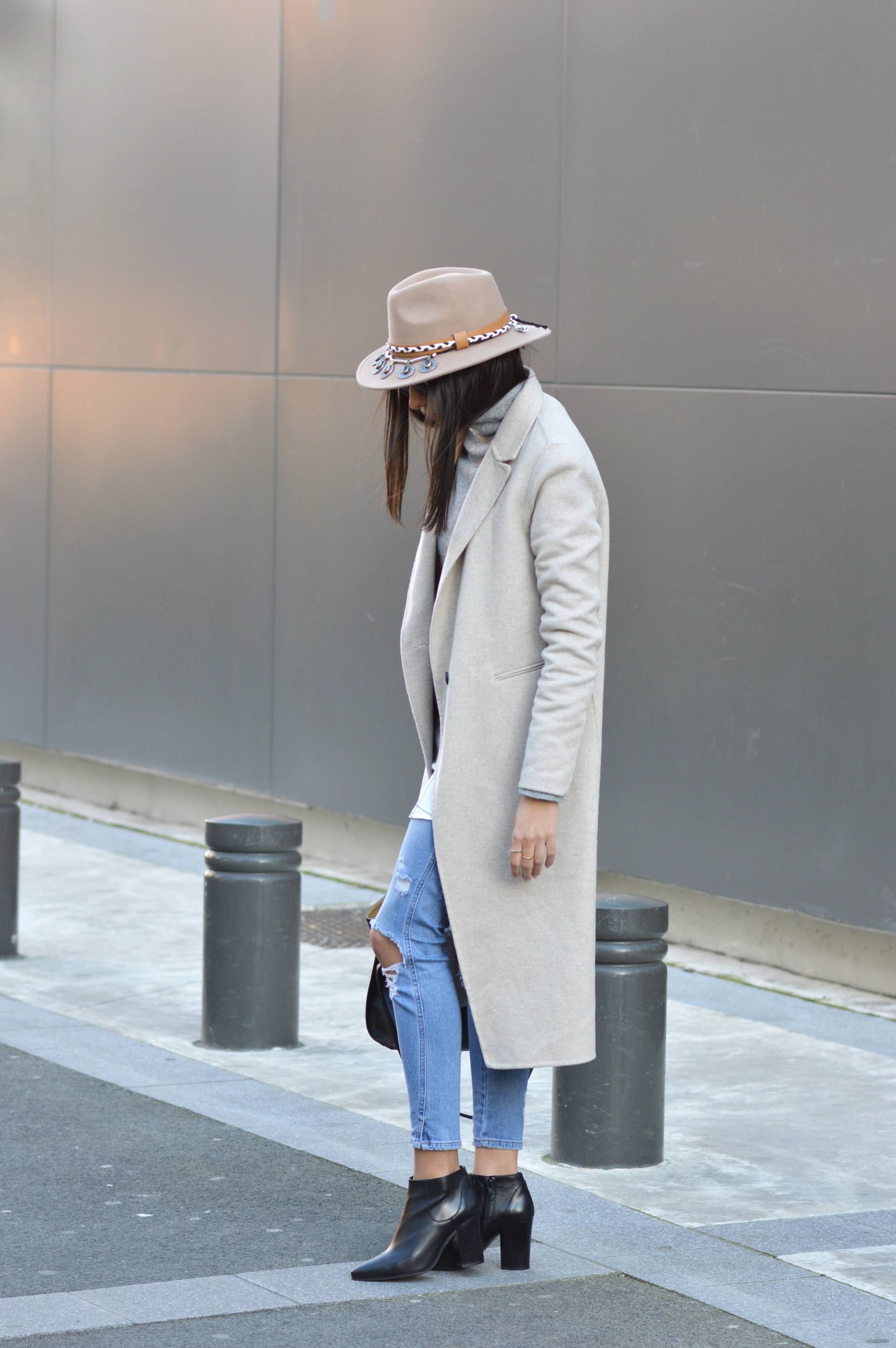 blog mode tenue hiver 2016 manteau long beige