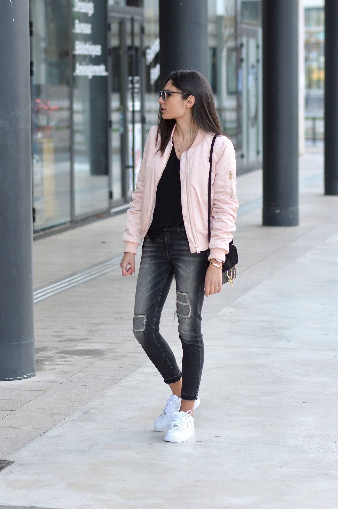 bomber rose tendance printemps 2016 blog mode idée tenue pas cher