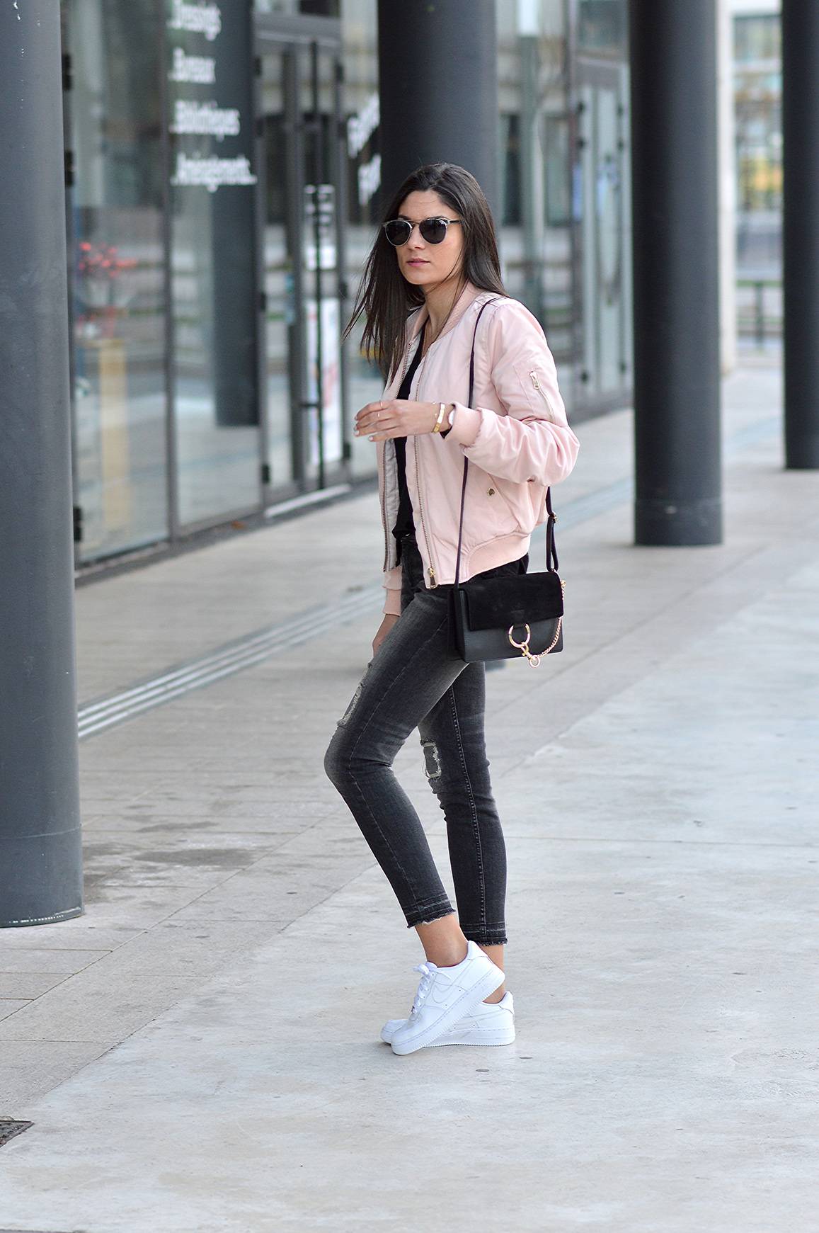 idée look bomber rose tendance printemps 2016 pas cher blog mode