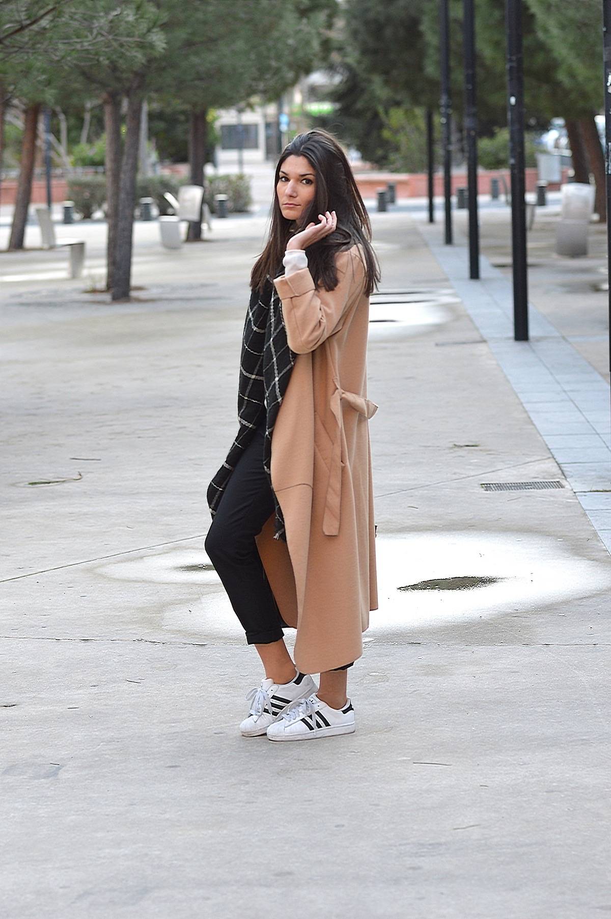 look manteau camel