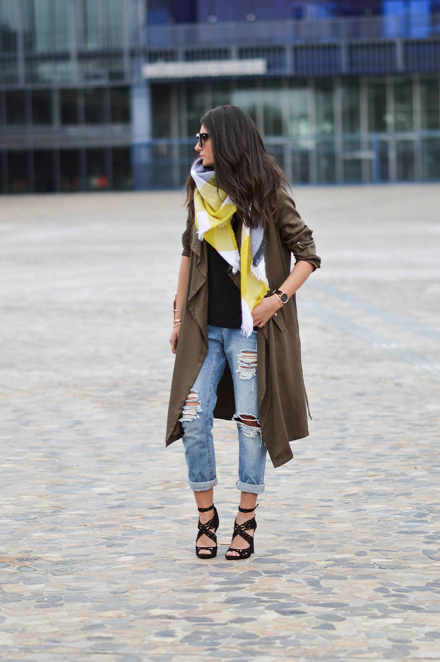 blog mode trench kaki