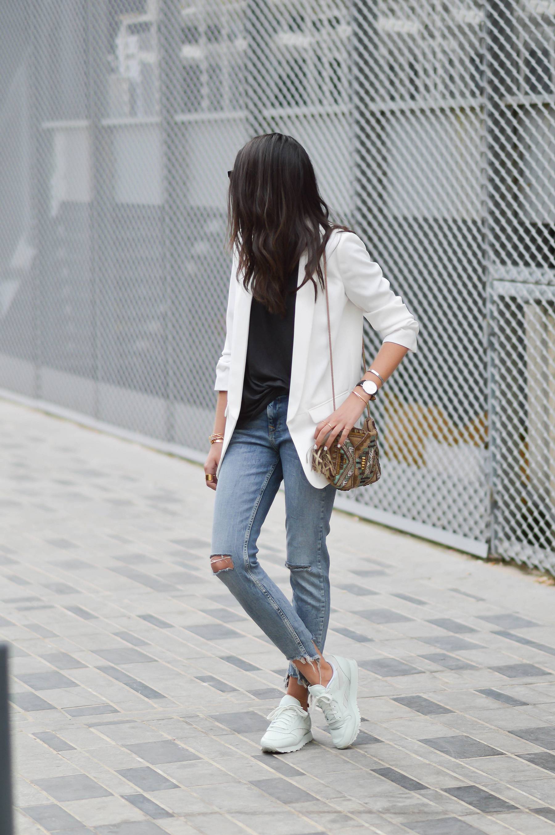 idée tenue blazer blanc tendance été 2016