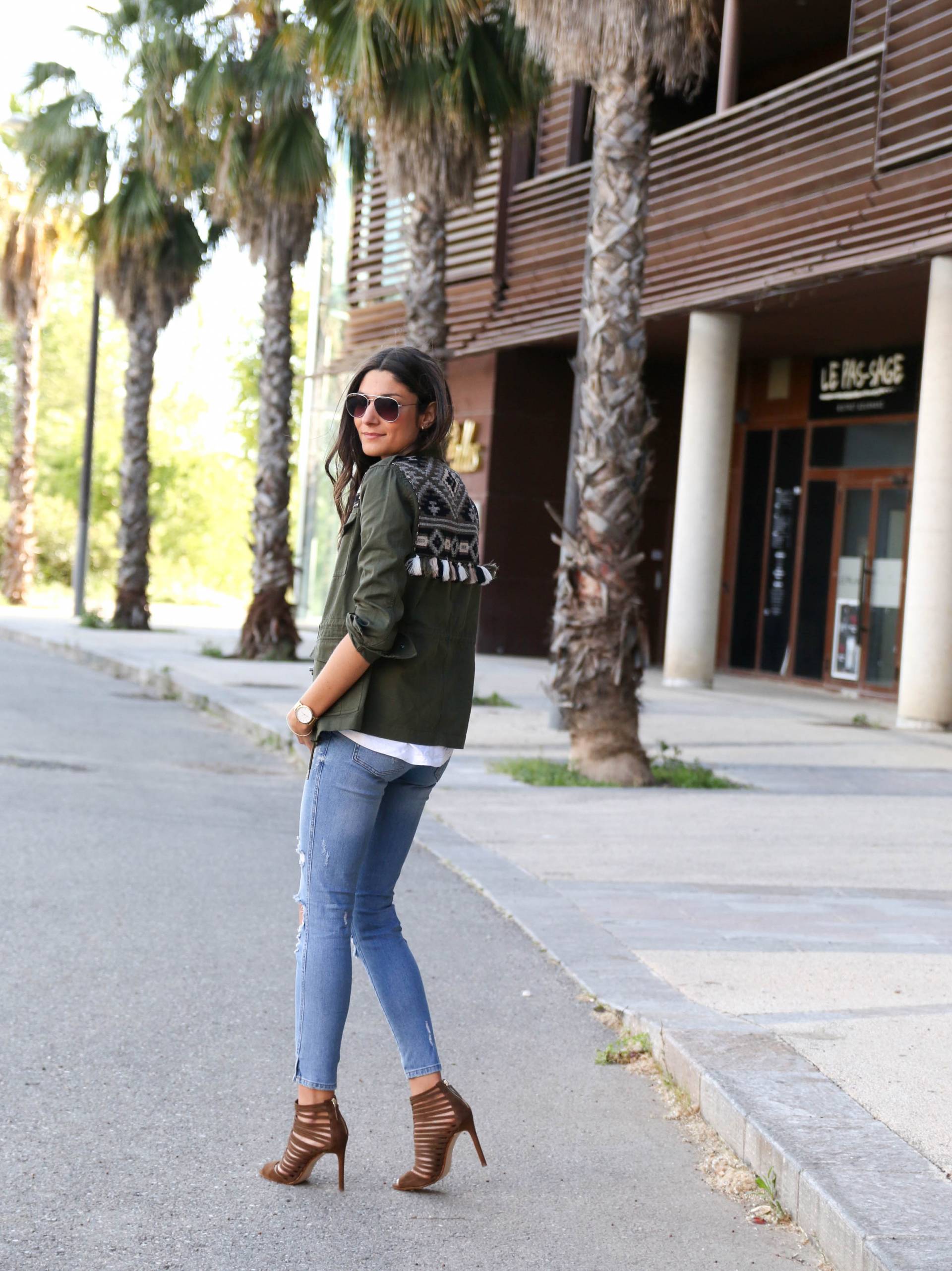 blog mode look veste cargo