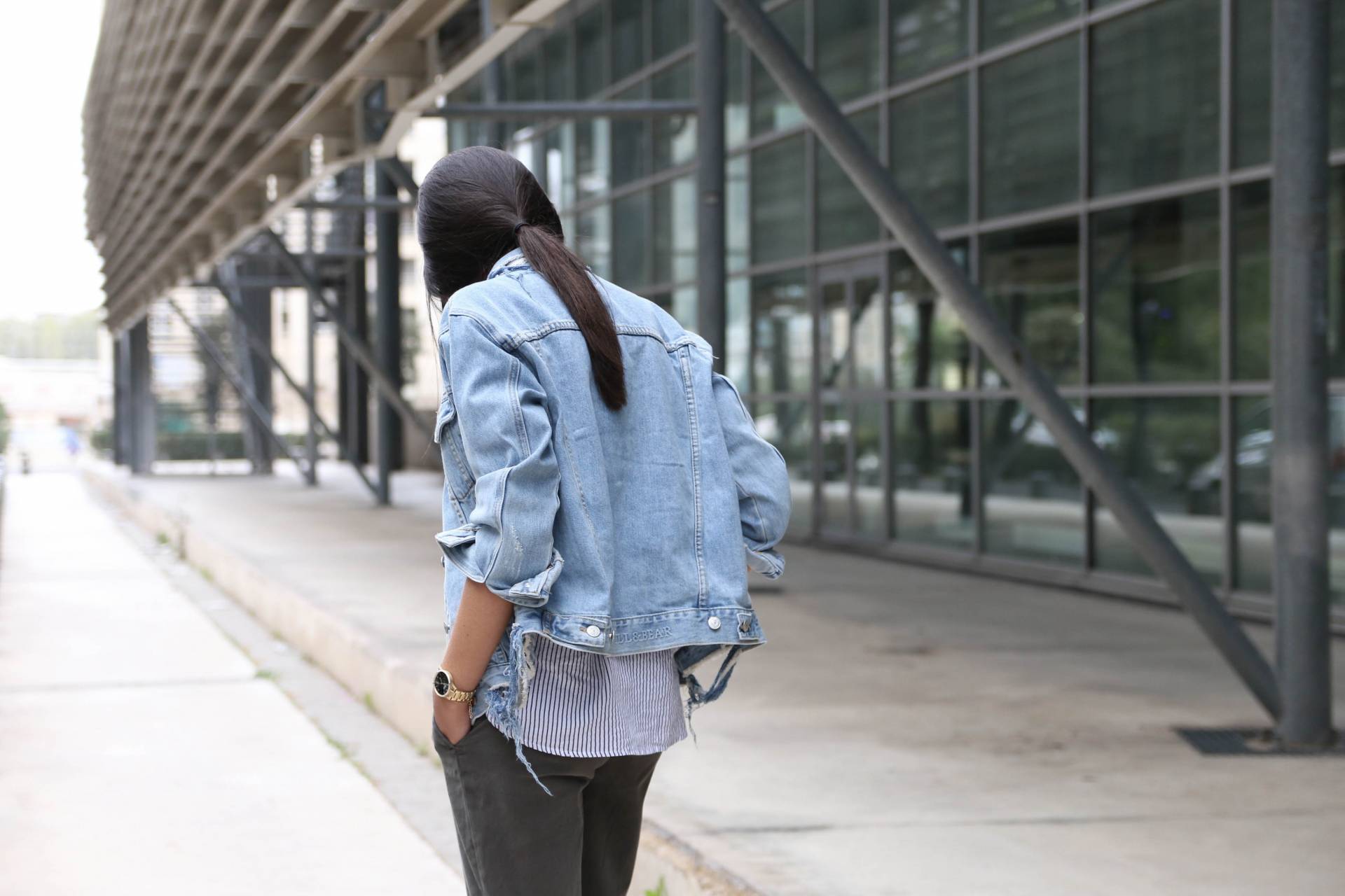 veste en jean oversize blog mode