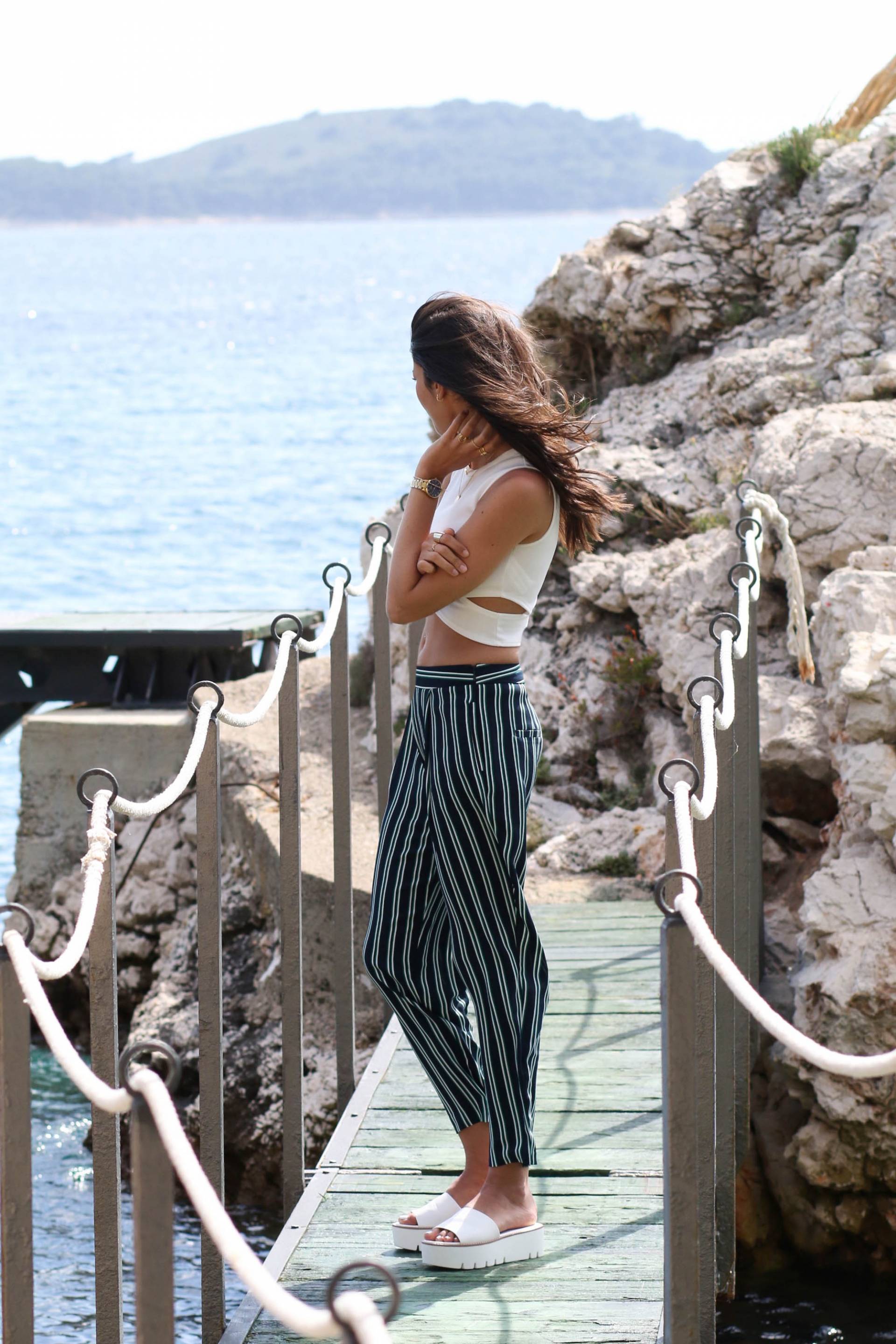 blog mode pantalon à rayures tendance été 2016