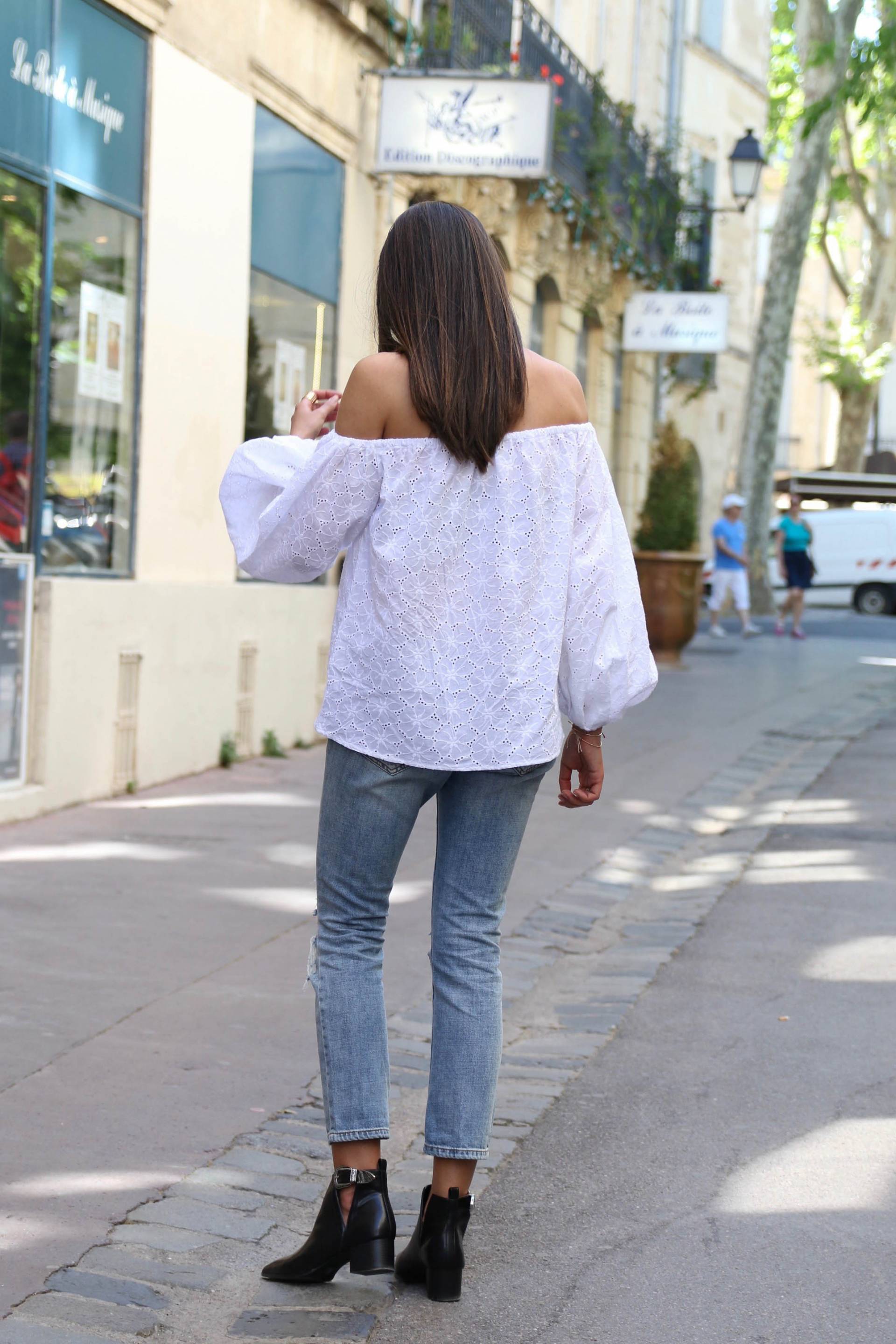 blouse decolleté épaules tendance été 2016