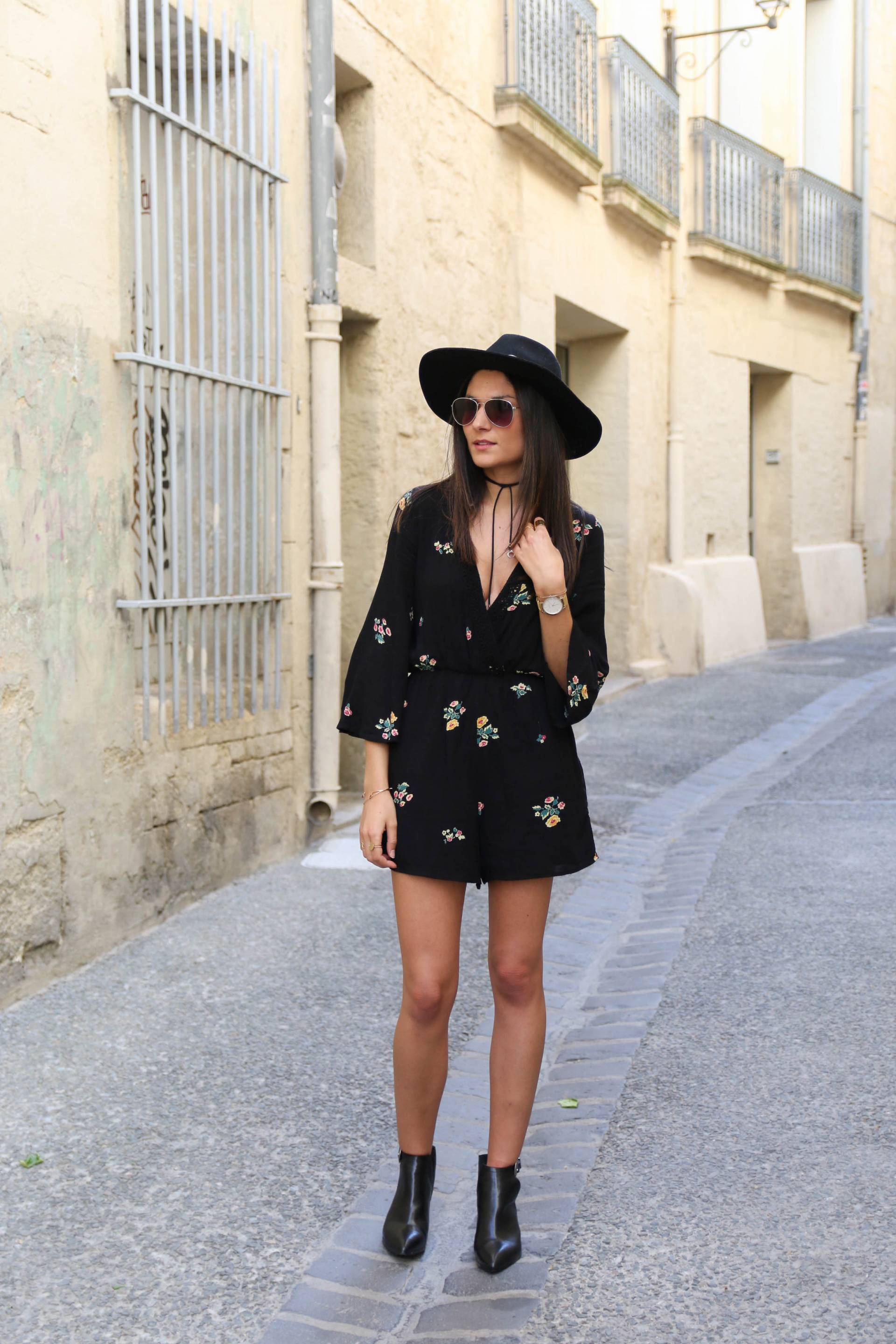 idée tenue été combi short fleurs