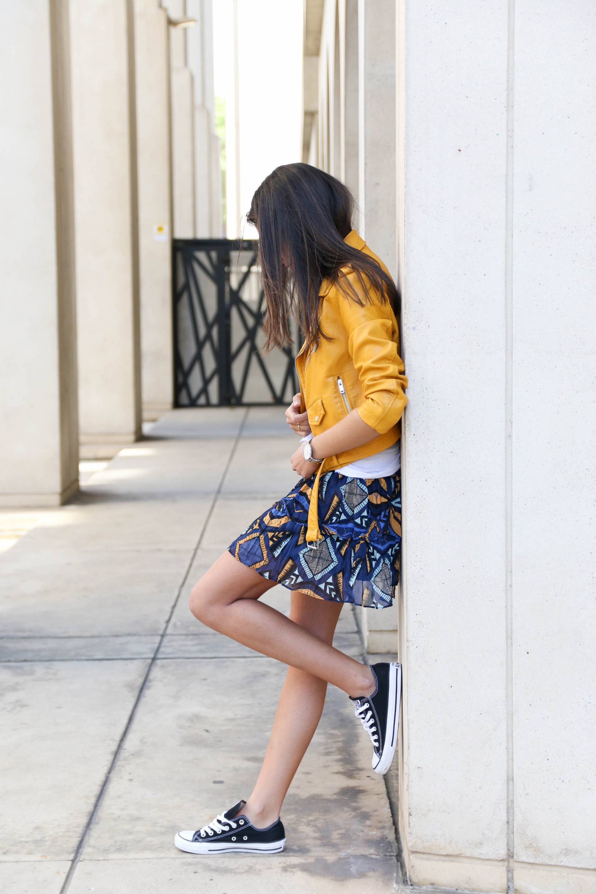 Perfecto sales jaune zara