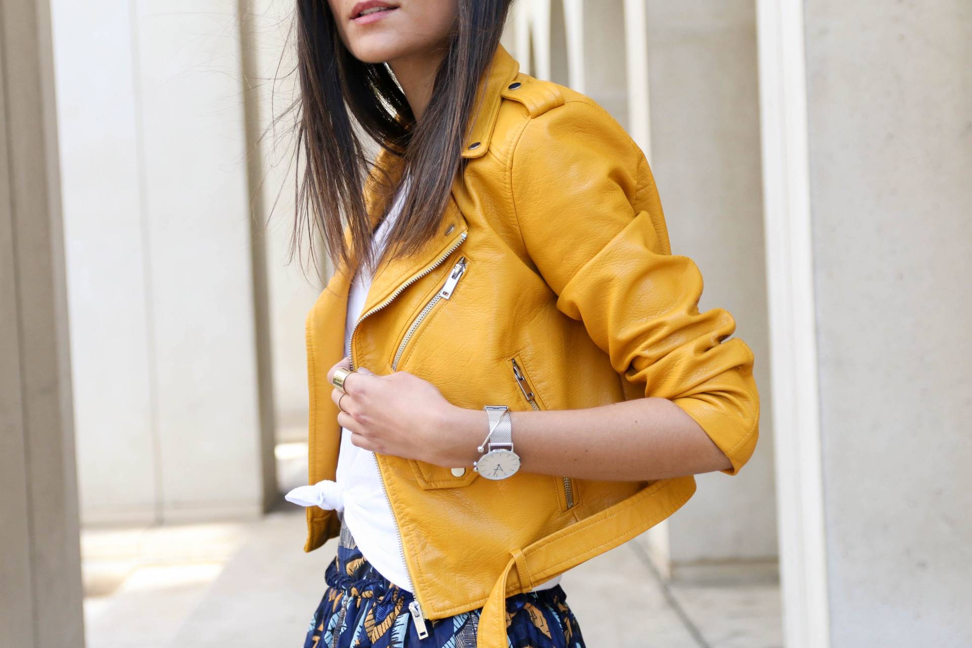 perfecto jaune zara été 2016 tendance