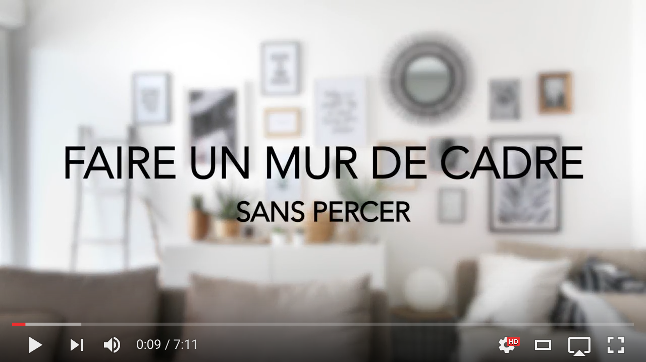 tuto mur de cadres sans percer