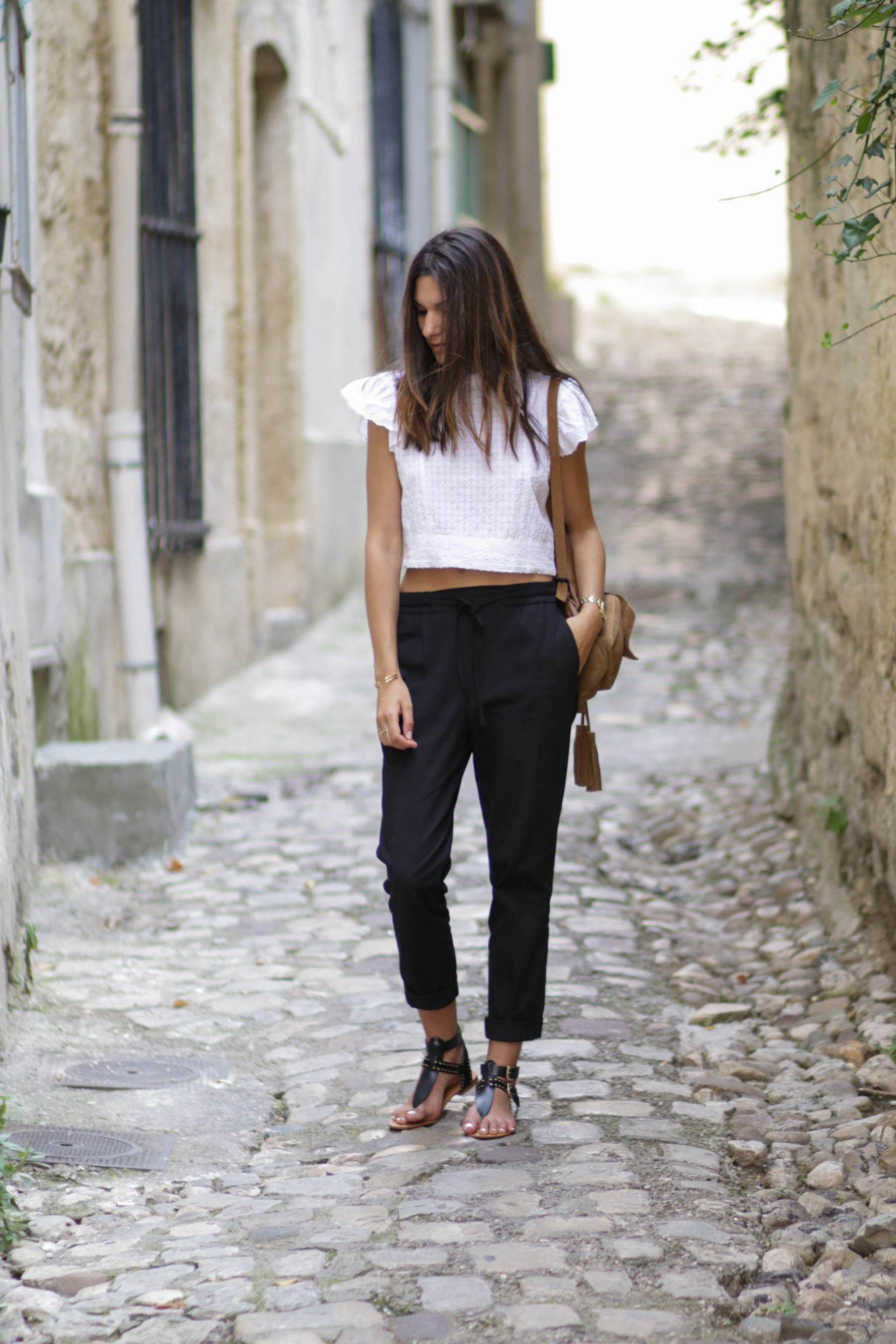 blog mode tenue noir et blanc été