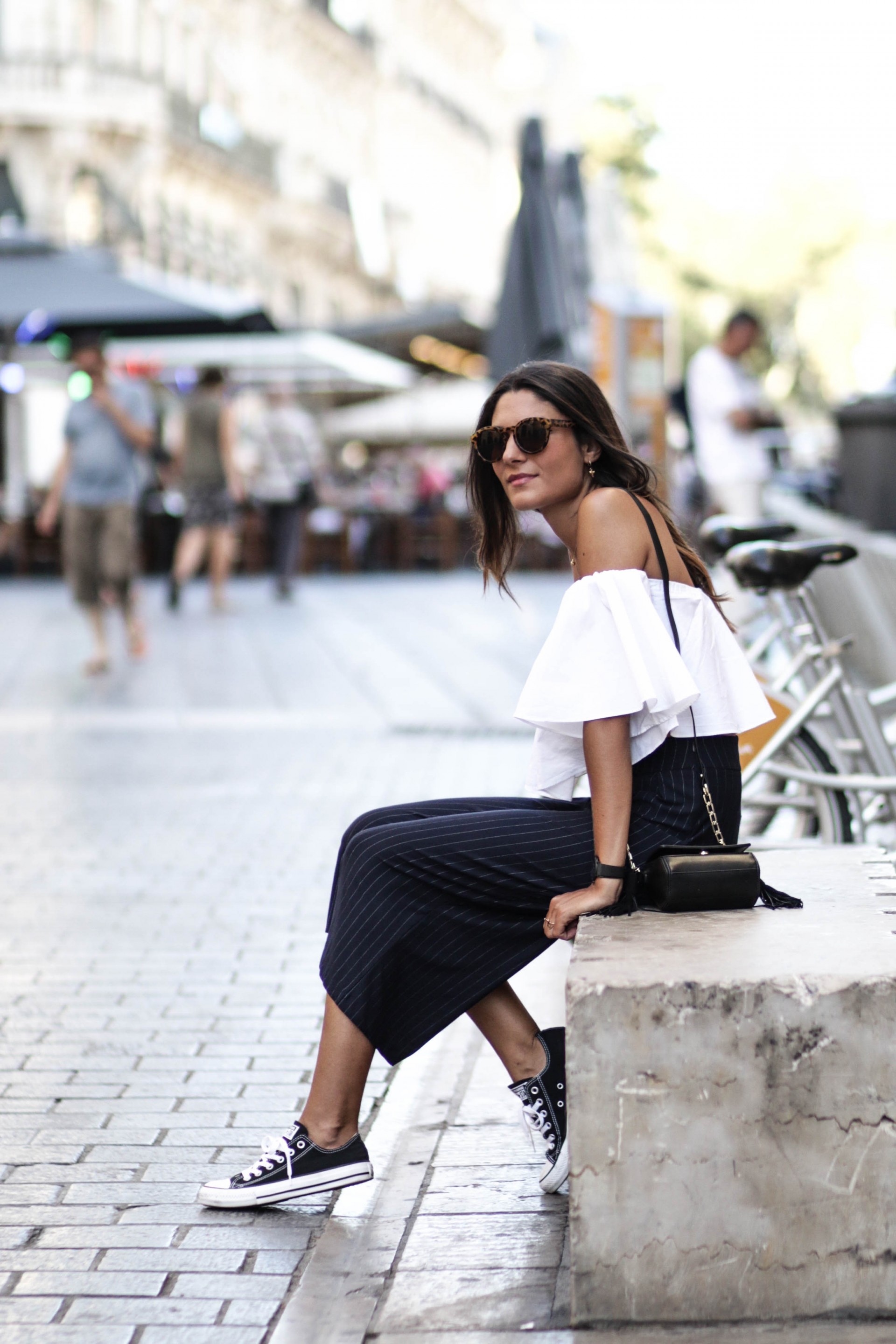 blog mode tendance jupe culotte rayures