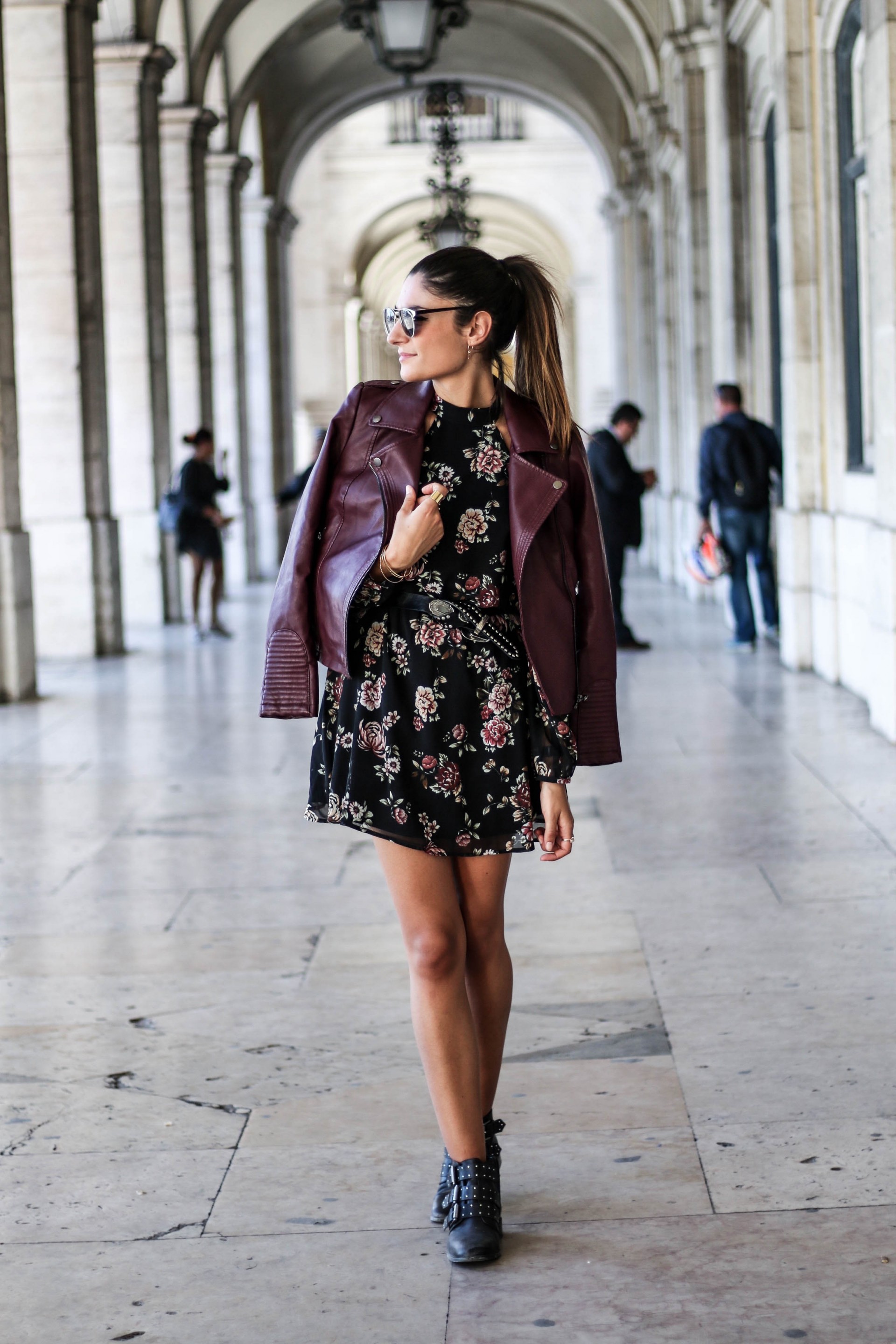 Bottines fleuries hotsell