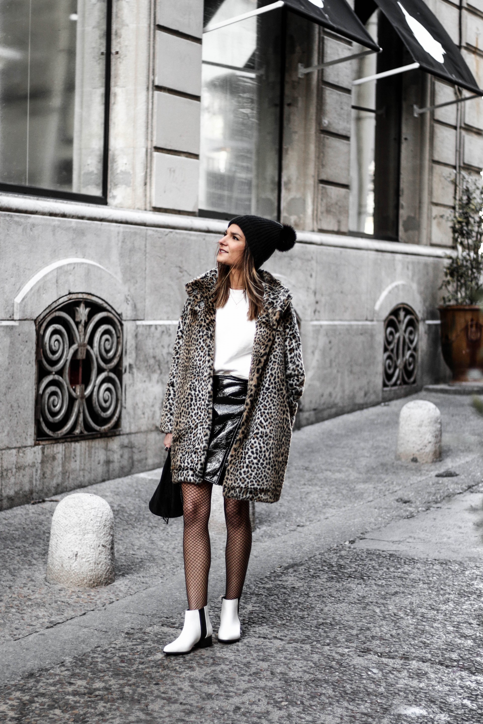 look manteau leopard